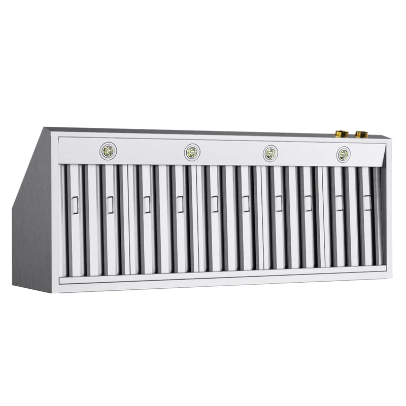 KUCHT KRH600-GL 60" 1200 CFM Under‑Cabinet Range Hood with Digital Controls - Stainless Steel/Gold