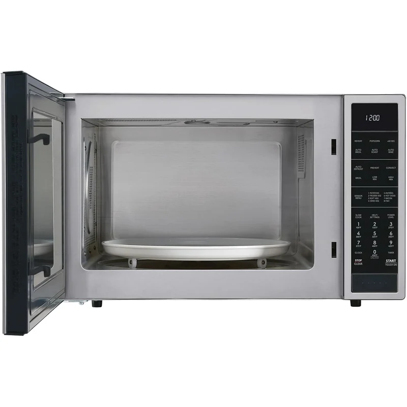 Sharp 1.5 cu. ft. 900W Stainless Steel Convection Microwave Oven - Black