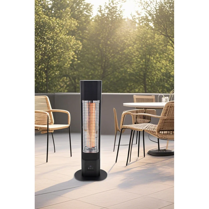 EnerG+ 1500-Watt Infrared Floorstanding Electric Outdoor Heater with Wifi