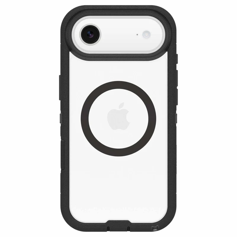 OtterBox Defender Pro XT Clear Compatible with MagSafe Case with Holster for iPhone 17 Air - Dark Side Black