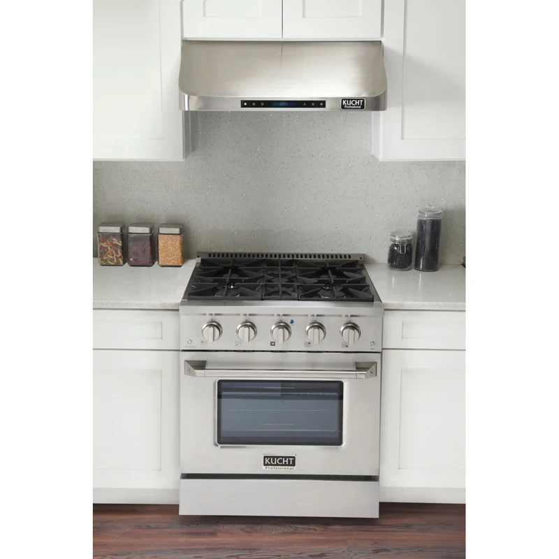 Kucht 30" KNG Series Pro Style Propane Gas Range - Stainless Steel