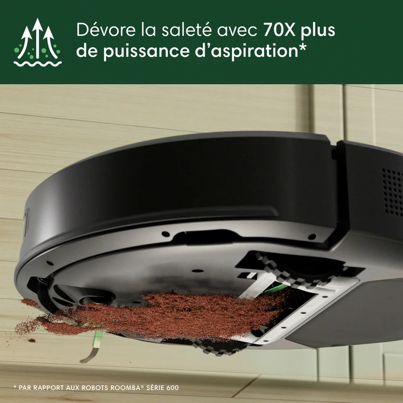 iRobot - Aspirateur robot Roomba 105 avec station de vidage automatique