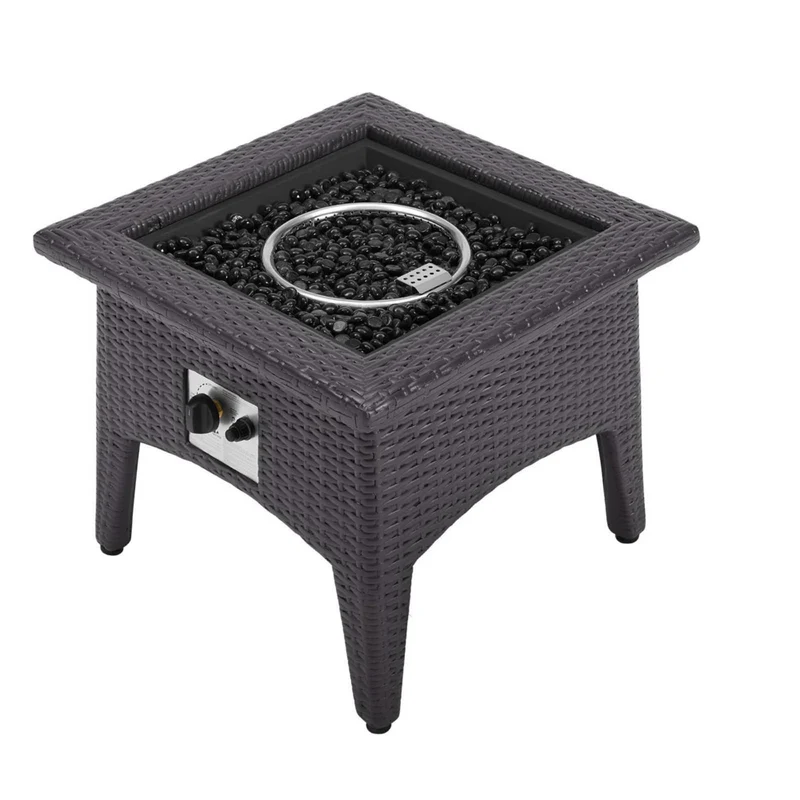 Modway Vivacity Outdoor Patio Fire Pit Table - Espresso