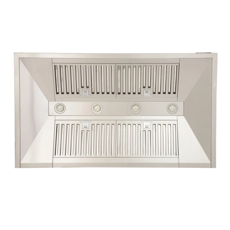 KUCHT KRH4810A 48" 1200 CFM Wall Mounted Range Hood - Stainless Steel