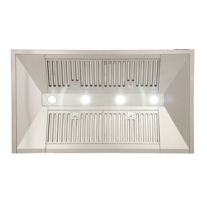 KUCHT KRH4810A 48" 1200 CFM Wall Mounted Range Hood - Stainless Steel