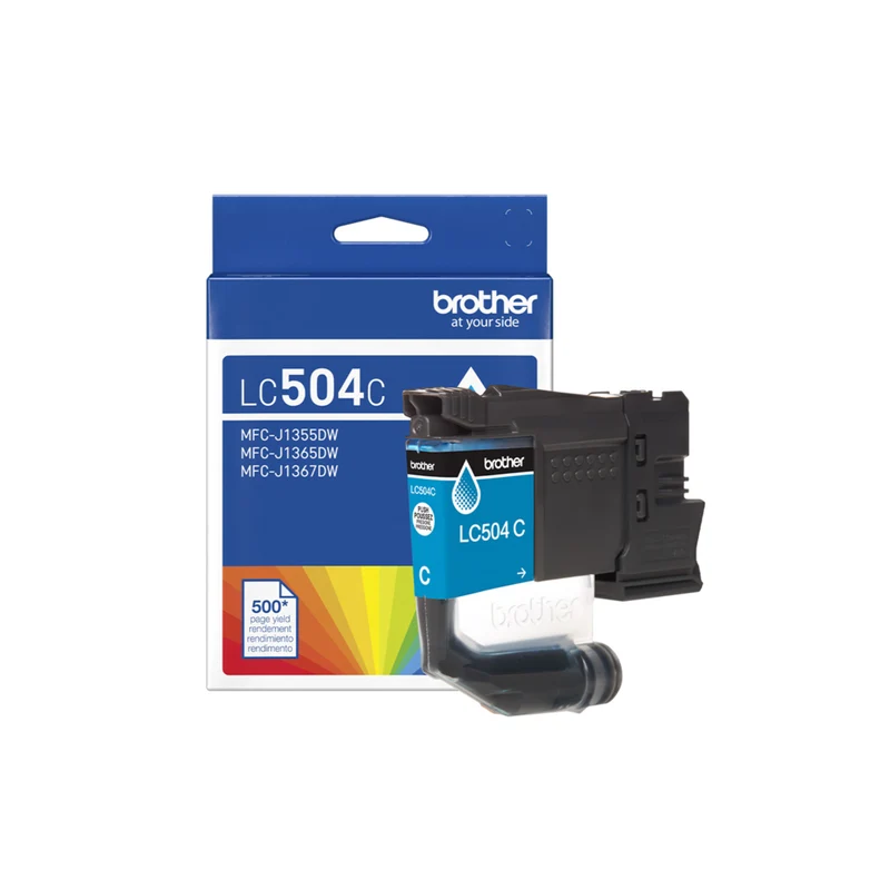 Brother - LC504CS Cartouche d’encre cyan authentique à rendement standard