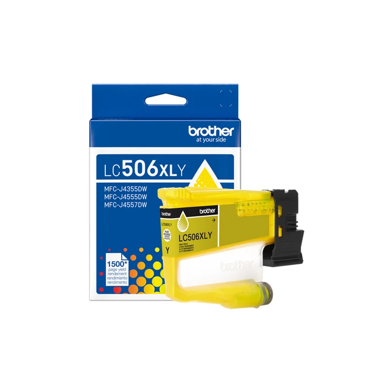 Brother Genuine LC506YS Ink Cartridge - High Yield - Yellow