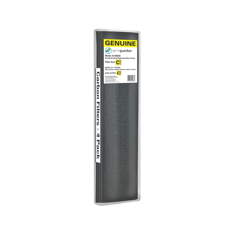 GermGuardian - Filtres à charbon de rechange authentiques pour purificateurs d'air 71 cm (28") - Lot de 4