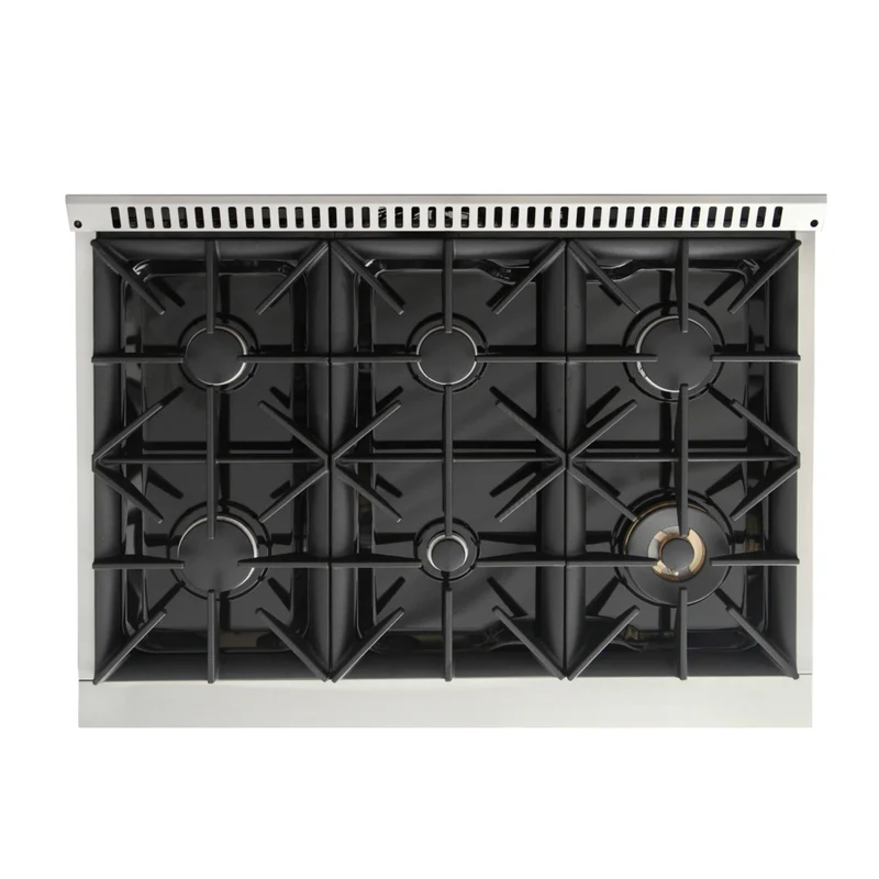 Kucht - 36 po Série KNG Cuisinière Pro Style au gaz naturel - Acier inoxydable