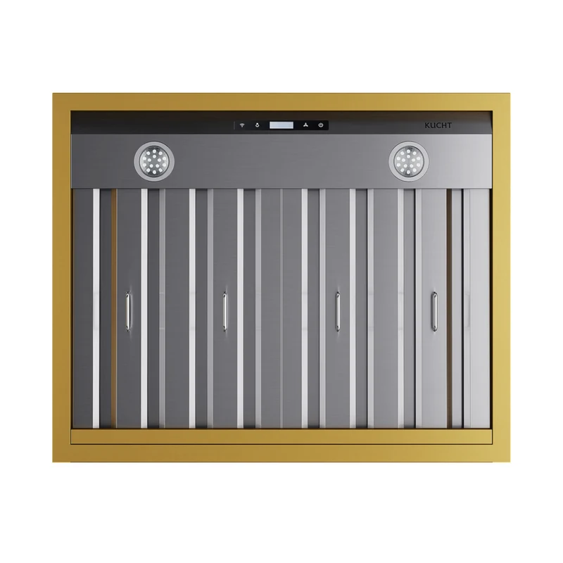 KUCHT KRH30SG 30 po Hotte murale - 900 CFM - Acier inoxydable avec accents dorés