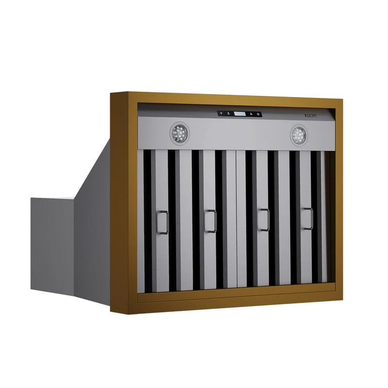 KUCHT KRH30SG 30 po Hotte murale - 900 CFM - Acier inoxydable avec accents dorés