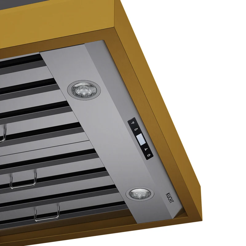 KUCHT KRH30SG 30 po Hotte murale - 900 CFM - Acier inoxydable avec accents dorés