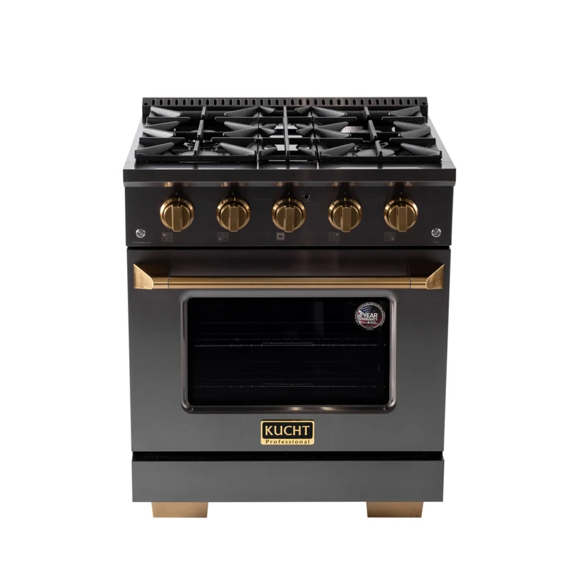 Kucht 30" KEG Series Pro Style Propane Ready Gas Range - Gemstone