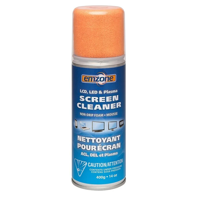 Emzone LCD & Plasma Foam Screen Cleaner with Cloth - 12 pack