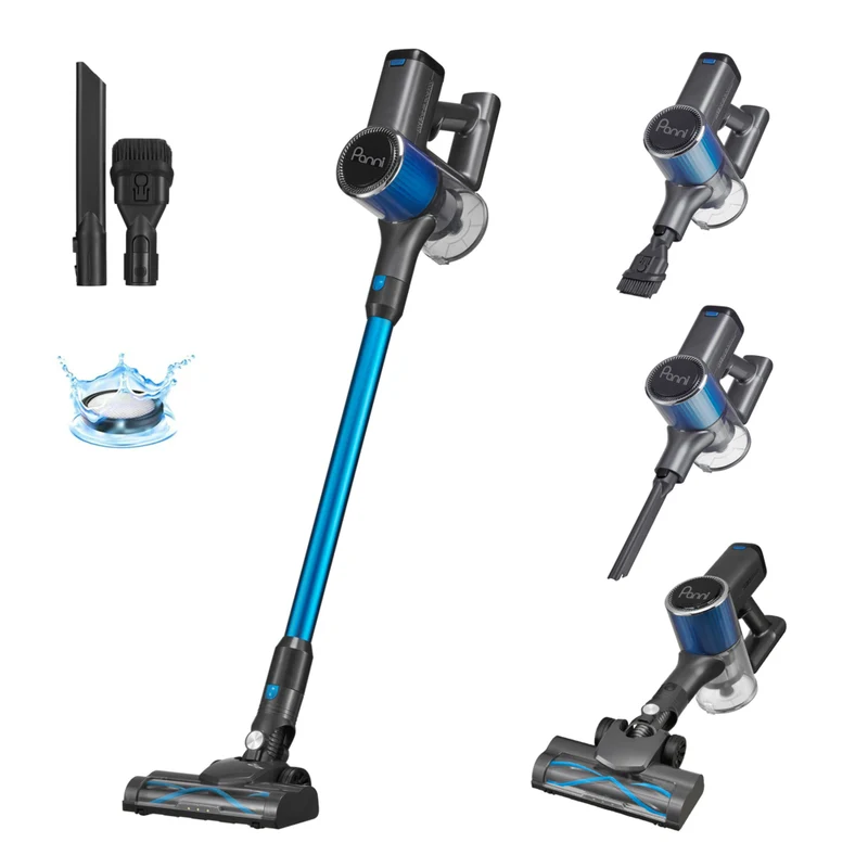 Panni - Aspirateur balai autonome sans fil 3 en 1 S1 - Bleu