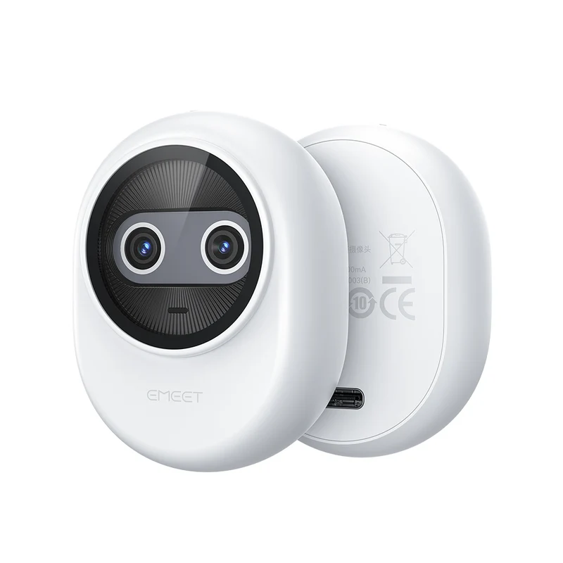 EMEET - Webcam 4K double objectif Piko+ avec autofocus IA - Blanc