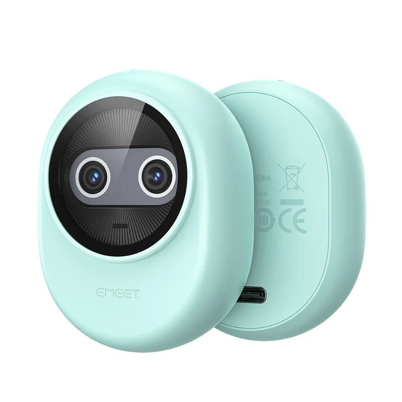EMEET - Webcam Piko 4K à double objectif avec autofocus IA - Vert