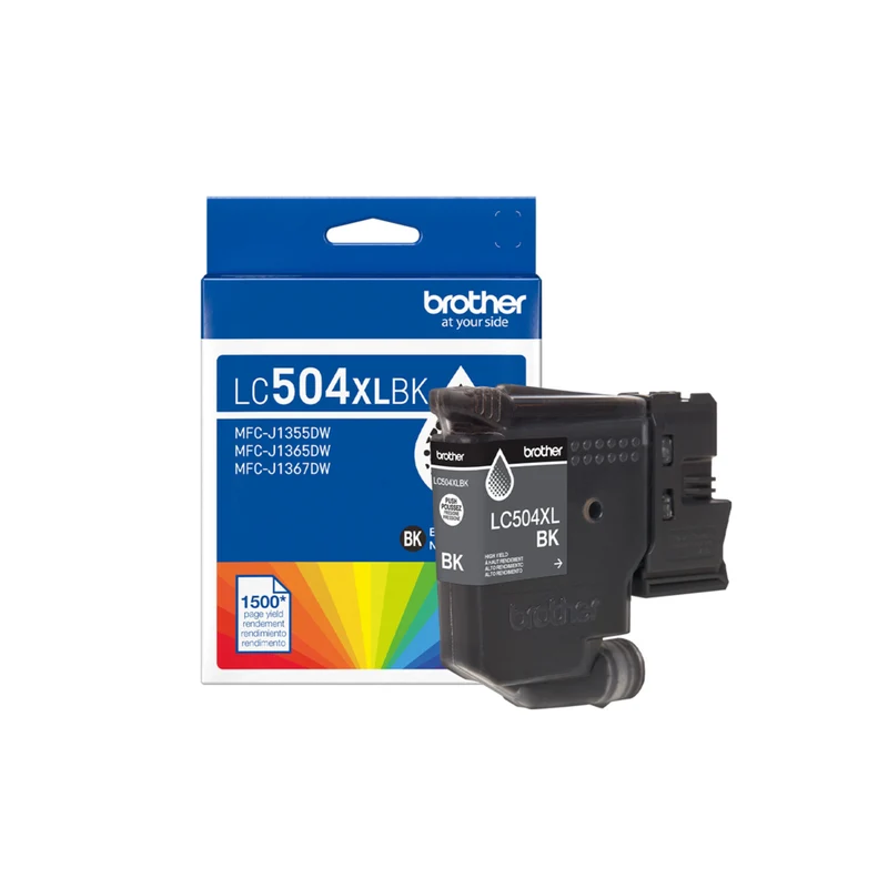 Brother Genuine LC504XLBKS Ink Cartridge - High Yield - Black