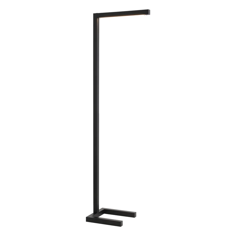 Hudson&Canal - Lampadaire à DEL intégré Malin (132 cm) avec abat-jour en métal - Bronze noirci