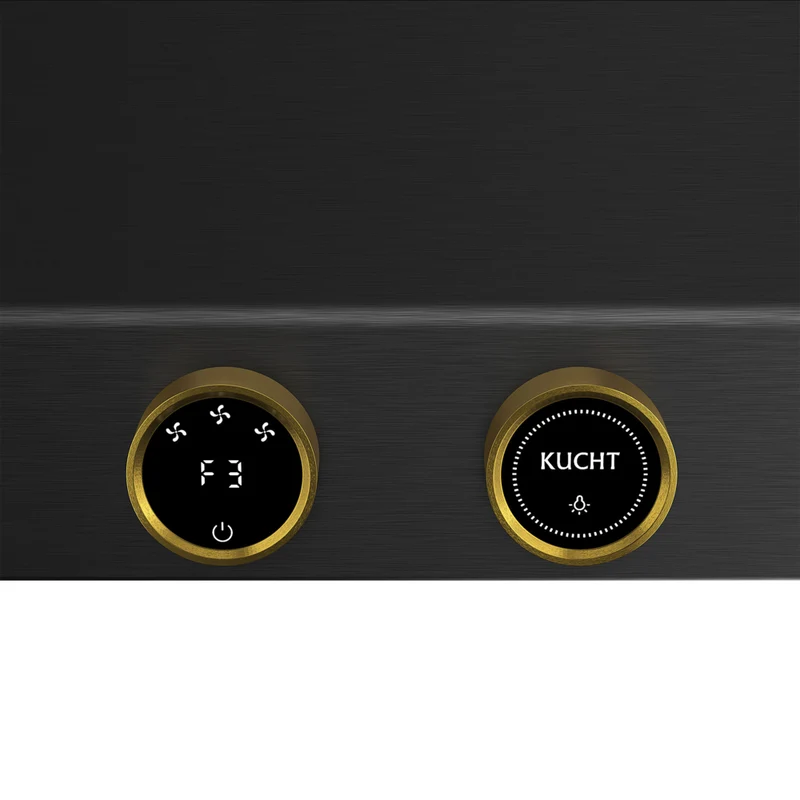 KUCHT KRHG480-GL 48" 1200 CFM Under‑Cabinet Range Hood with Digital Controls - Gemstone/Gold