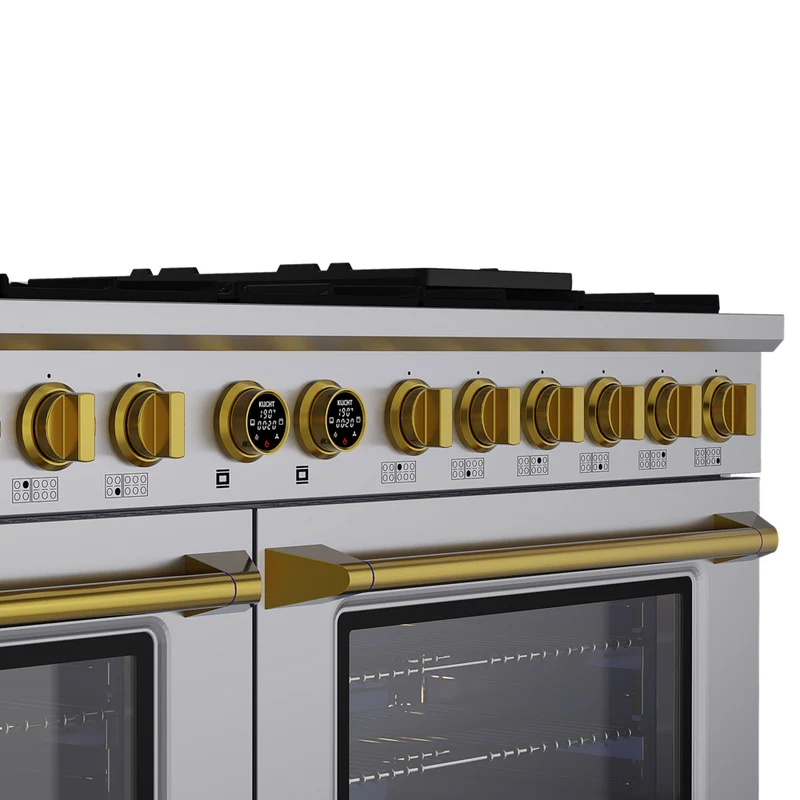 Kucht 60" KXP Series Dual Fuel Range Natural Gas - Stainless Steel/Gold