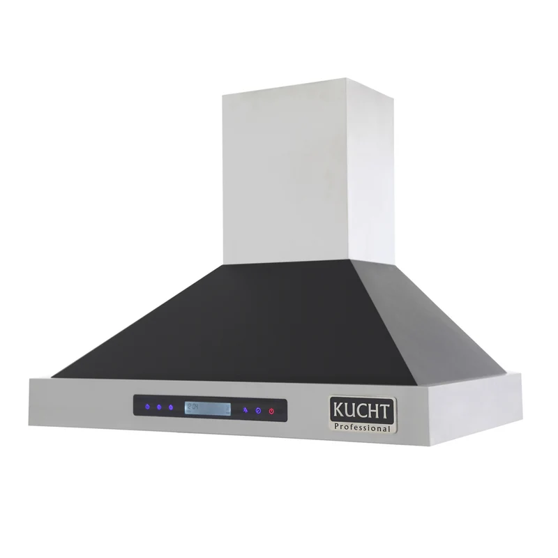 KUCHT KRH3015-K 30 po Hotte murale professionnelle - 900 CFM - Acier inoxydable/Noir