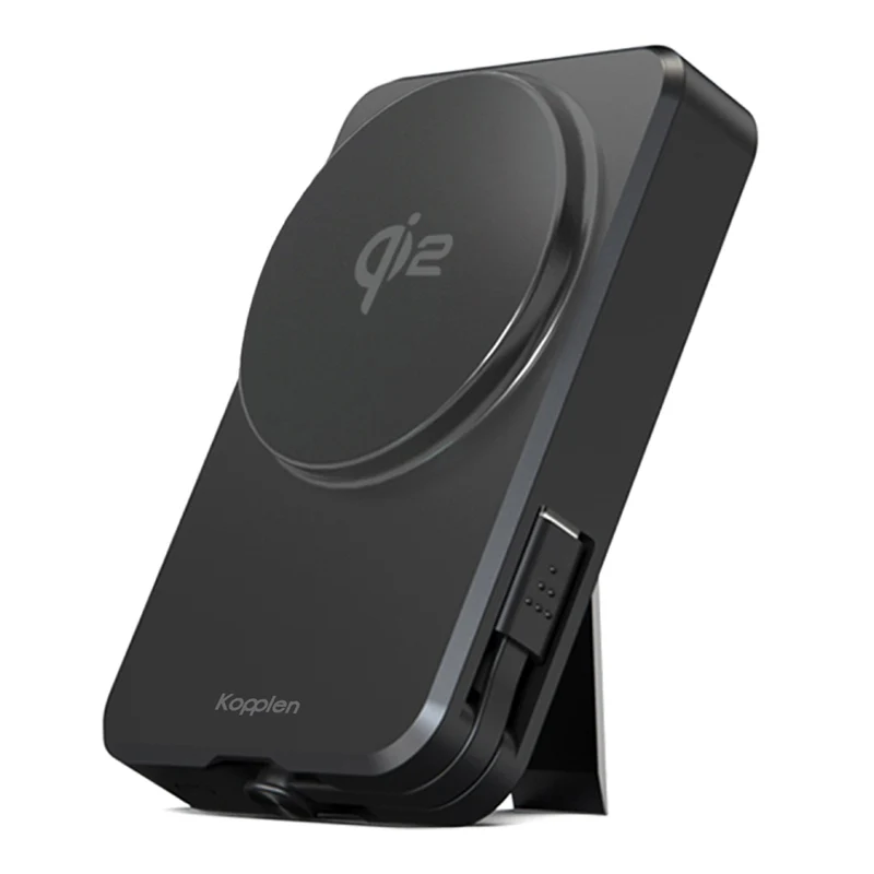 Kopplen Open Box 8000mAh Wireless Qi2 Power Bank with Mfi Lightning Cable
