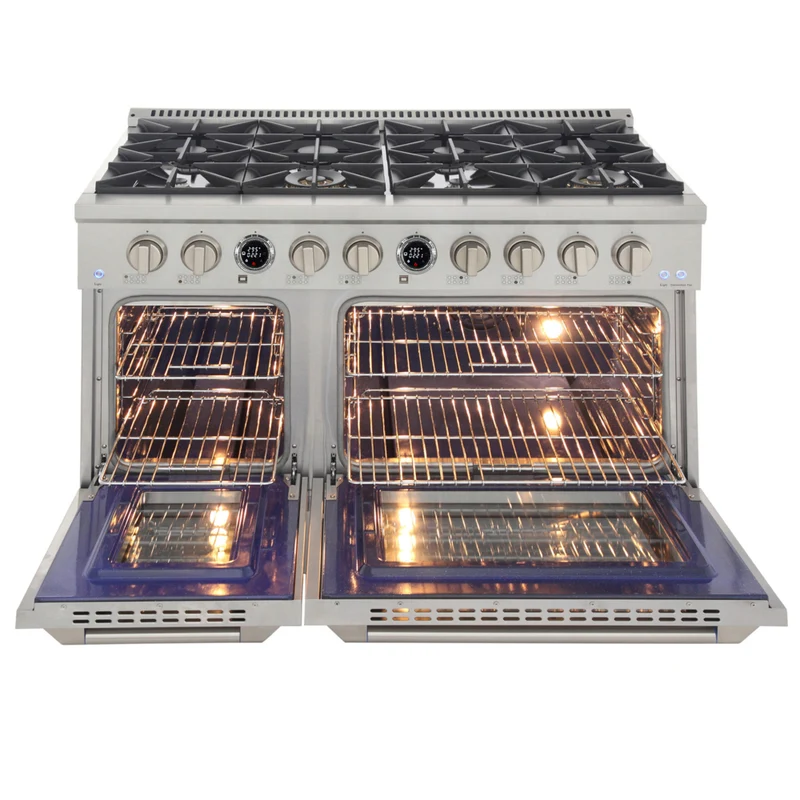 Kucht - 48 po Série KXP Cuisinière double énergie Gaz naturel - Acier inoxydable