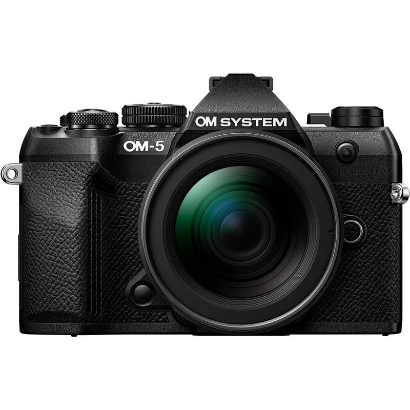OM SYSTEM - Appareil photo sans miroir avec objectif 12-45mm f/4 OM-5 Mark II - Noir