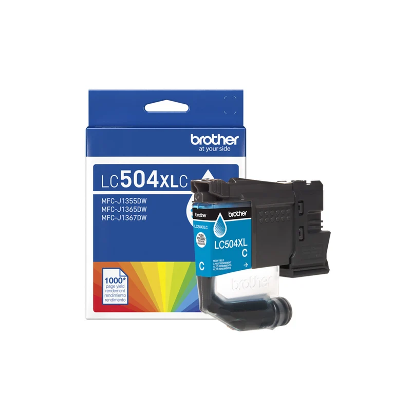 Brother Genuine LC504XLCS Ink Cartridge - High Yield - Cyan