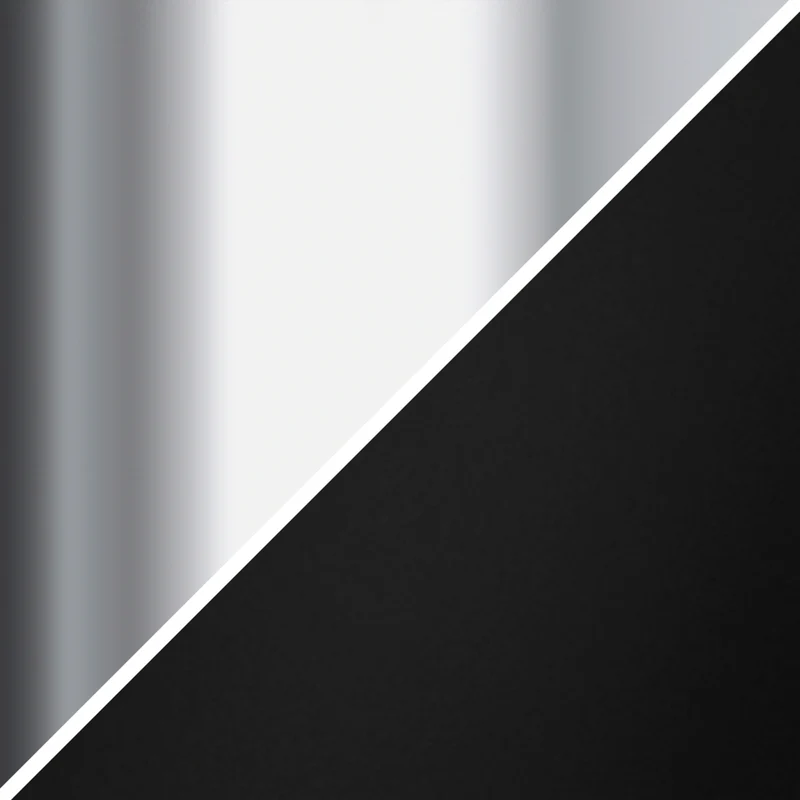 Hudson&Canal - Lampadaire Simone à 2 lumières avec abat-jour en tissu - Noir mat/Nickel poli/Blanc