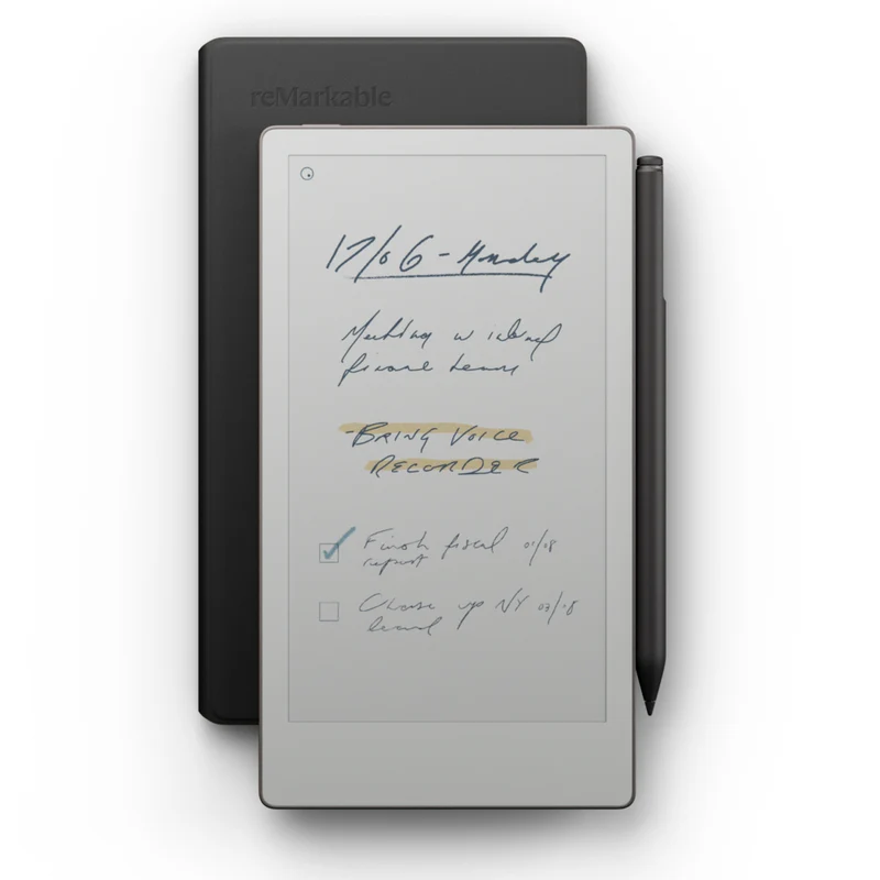 reMarkable Paper Pro Move + Marker Plus + Premium Leather - Black