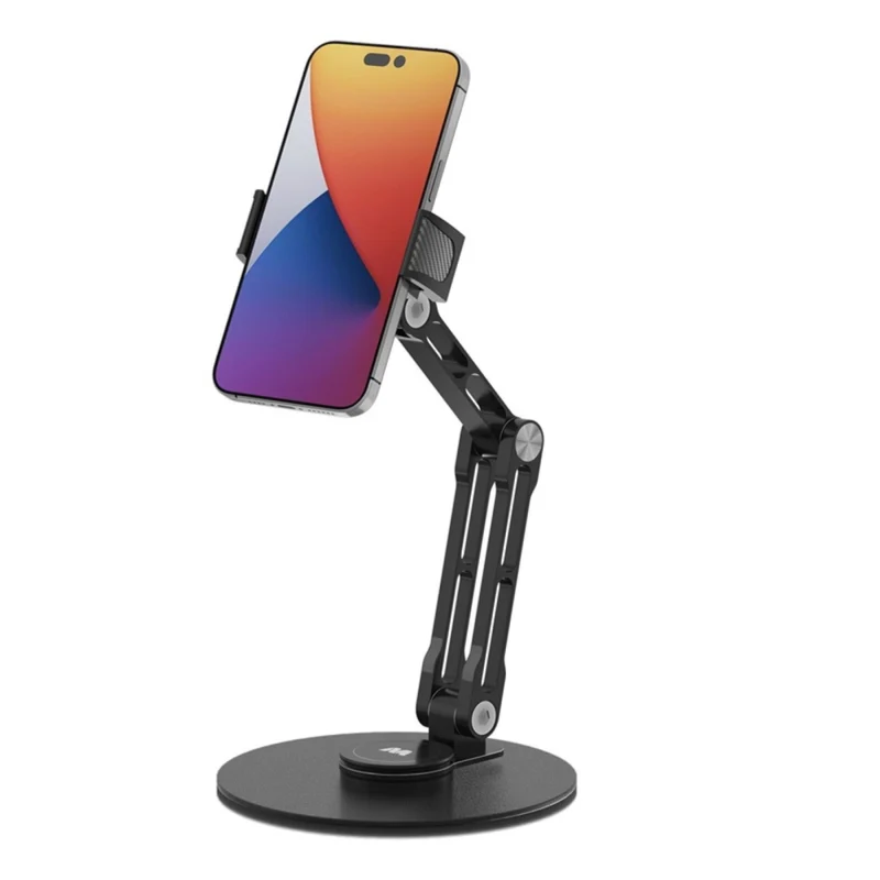 MyBat - Support pivotant à 360° pour téléphones et tablettes - Régable - universel pour bureau