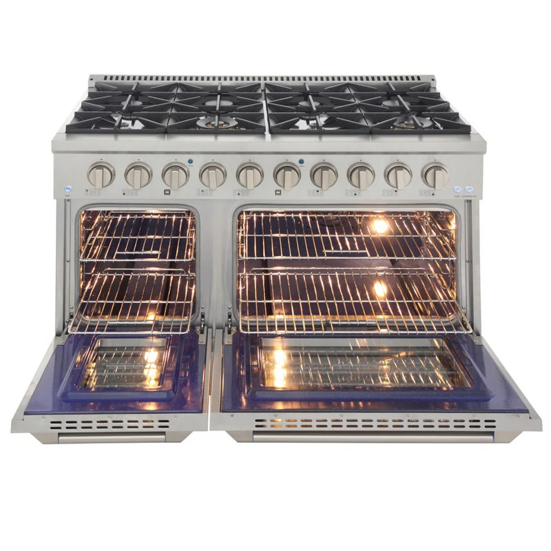 Kucht 48" KNG Series Pro Style Propane Gas Range - Stainless Steel