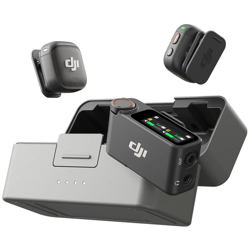 DJI - Mic 3 (2 TX + 1 RX + Boîtier de recharge)