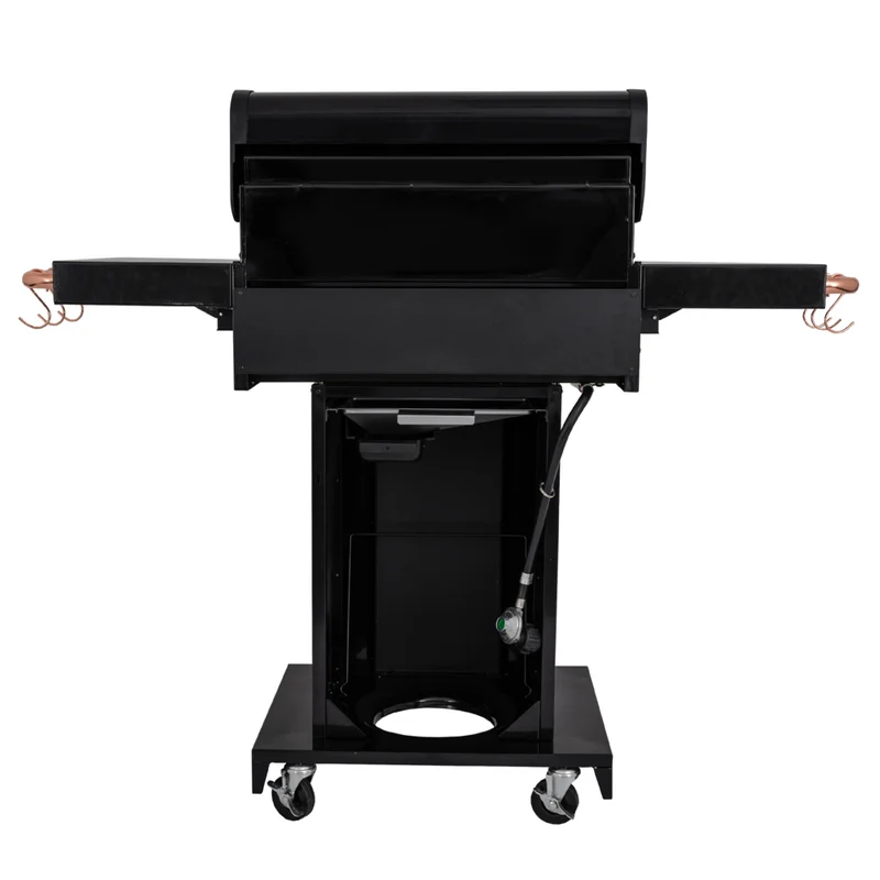 Kenmore - Barbecue au gaz sur piédestal à 3 brûleurs - Noir/cuivré