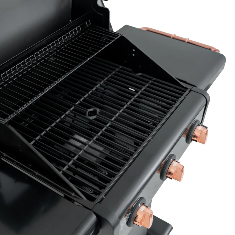 Kenmore - Barbecue au gaz sur piédestal à 3 brûleurs - Noir/cuivré