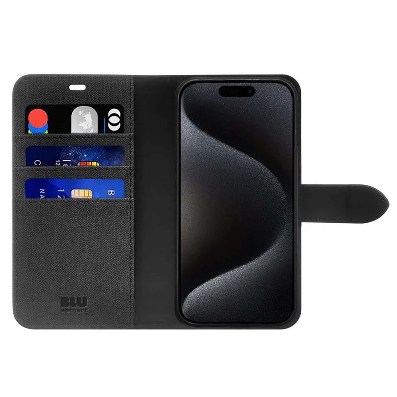 Blu Element Folio 2-in-1 Case for iPhone 17 Pro - Black