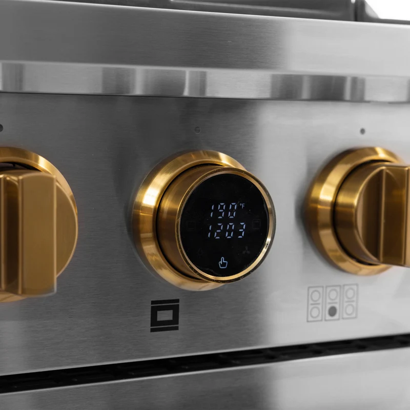 Kucht 36" KXP Series Dual Fuel Range Natural Gas - Stainless Steel/Gold