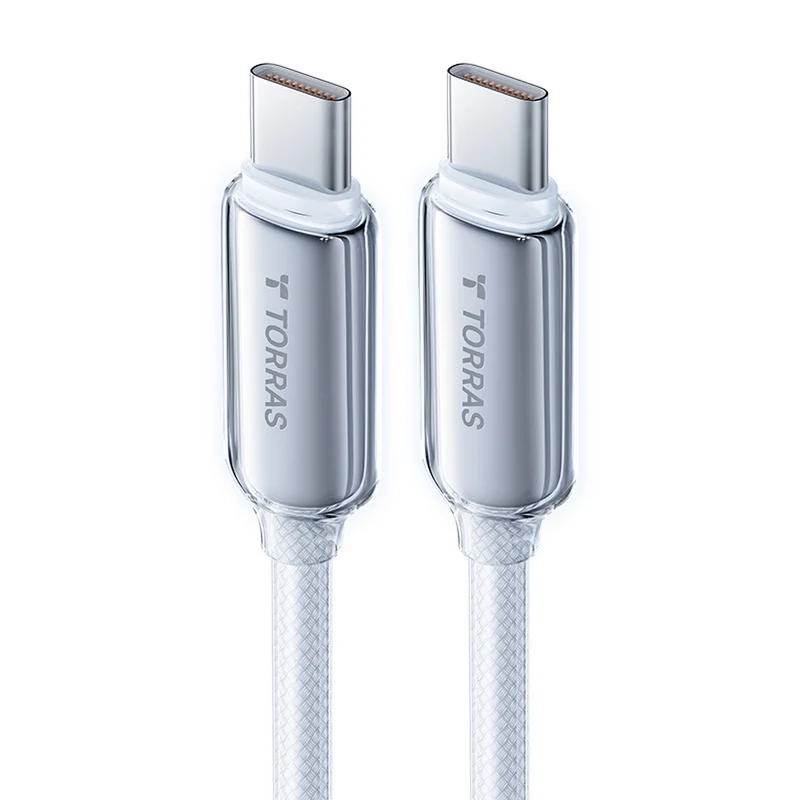 Torras Iceflow 60W USB-C Fast Charging Cable - 79" - White