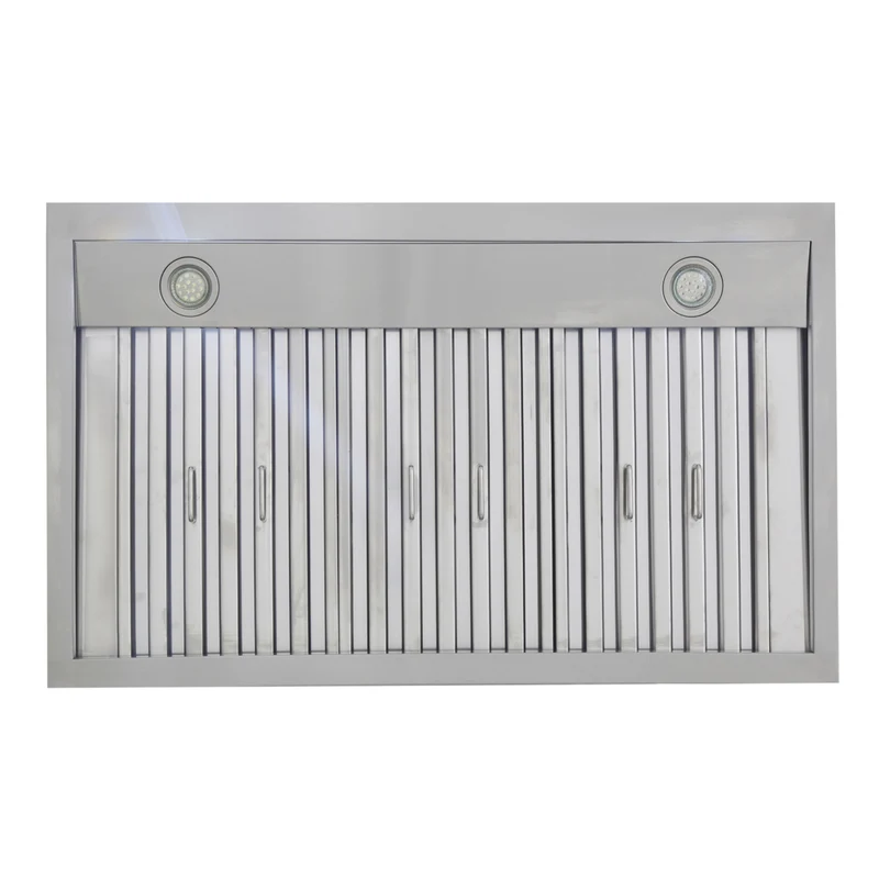 KUCHT KRH3015-R 30" 900 CFM Wall Mounted Range Hood - Stainless Steel/Red