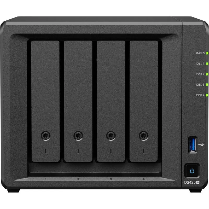 Synology DS425+ 4-Bay DiskStation NAS Server - Intel Celeron J4125 - 2 GB RAM