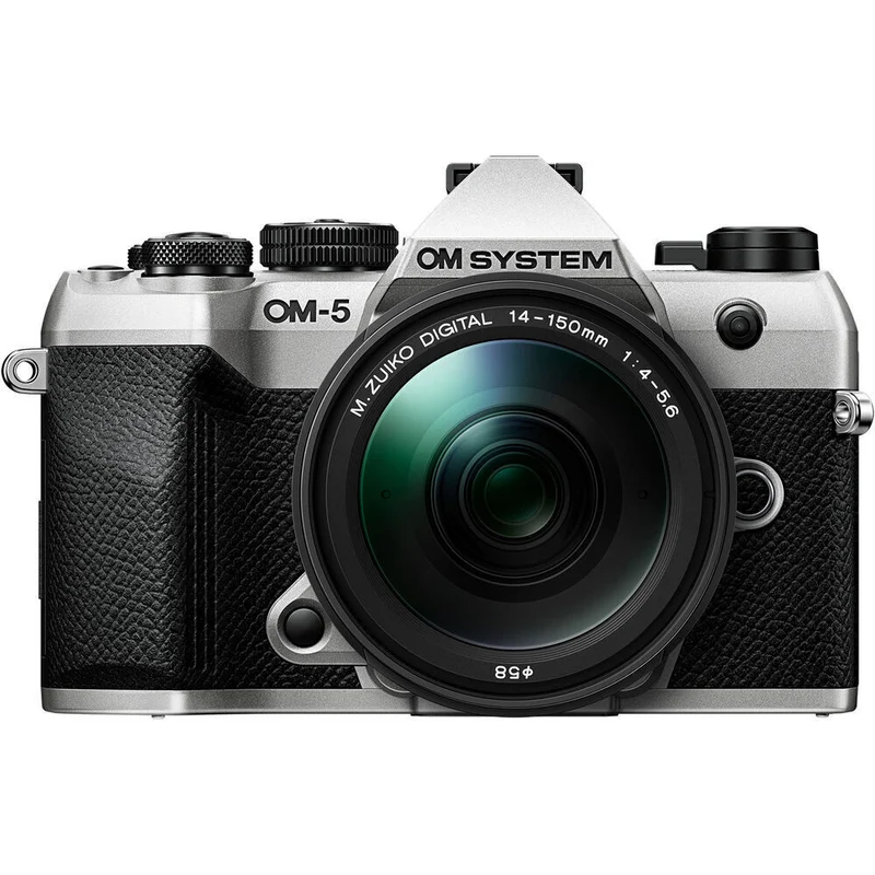 OM SYSTEM - Caméra sans miroir avec objectif 14-150mm f/4-5,6 II OM-5 Mark II - Argent