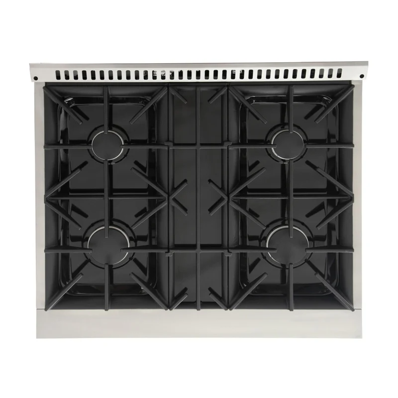 Kucht 30" KDF Series Pro Style Propane Gas Dual Fuel Range - Stainless Steel