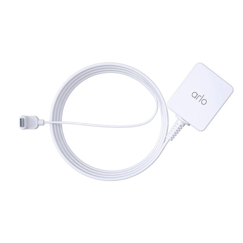 Arlo - Câble de charge extérieur Essential de 7,6 m pour caméras Essential 2e génération - Blanc