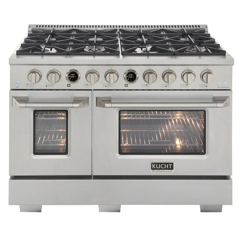 Kucht 48" KXP Series Dual Fuel Range Propane Gas - Stainless Steel