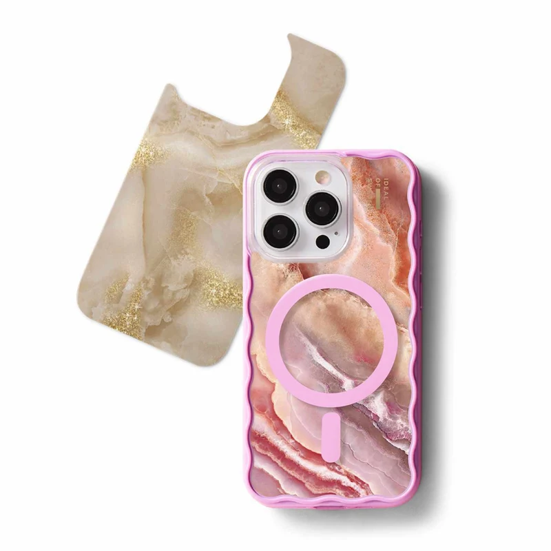 Ideal of Sweden - Pack Imprimé iPhone 17 Pro - Marbre rose poudré