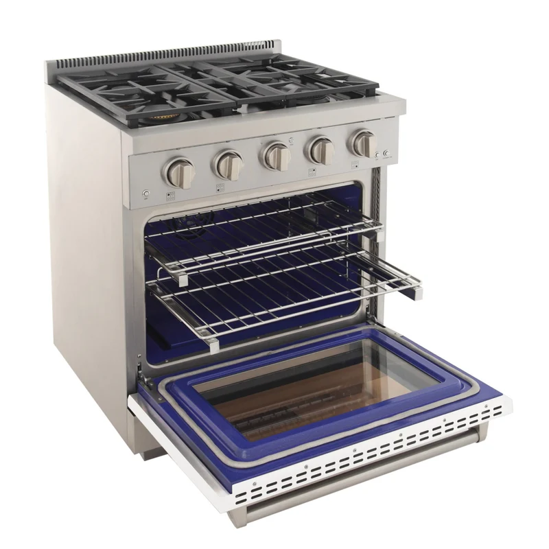 Kucht - 30 po Série KFX-X Cuisinière Pro Style au gaz propane - Acier inoxydable/Blanc