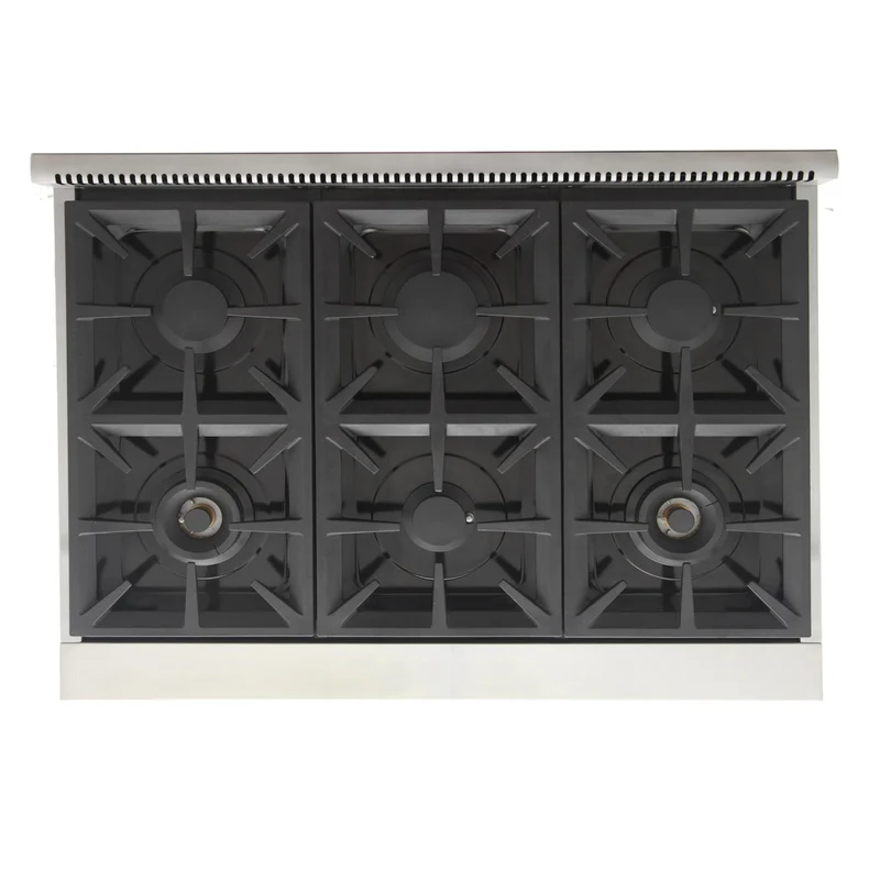 Kucht 36" KFX-X Series Pro Style Natural Gas Range - Stainless Steel/Cement Gray