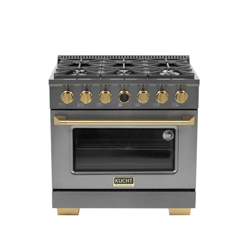 Kucht 36" KXD Series Dual Fuel Range Propane Gas - Gemstone